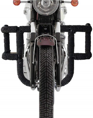 Bullkartzone Heavy Duty 3 Rod Airfly Front Leg Crash Guard for Royal Enfield Bike(Black)(Royal Enfield)