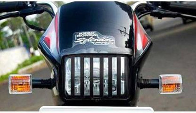 SBGTC SPLENDORGRILLCOMBO1007 Bike Headlight Grill(Black)
