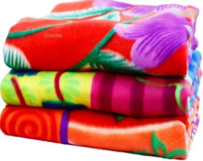 MeterMent Floral Single Fleece Blanket for  Mild Winter(Polyester, Multicolor)