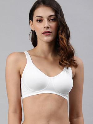 VAN HEUSEN Women White Solid Full Coverage Wireless Bra Women Full Coverage Non Padded Bra(White)