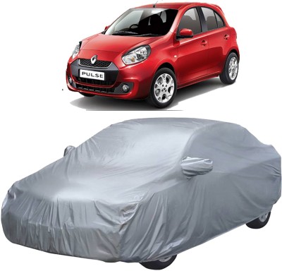 UK Blue Car Cover For Renault Pulse (With Mirror Pockets)(Silver)