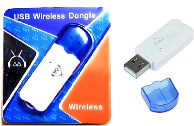 Gabbar v2.1 Car Bluetooth Device with Adapter Dongle(White, Blue)
