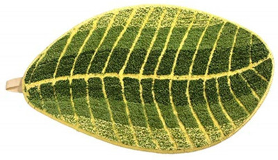 MY HOME Green Polyester Carpet(2 ft,  X 4 ft, Rectangle)