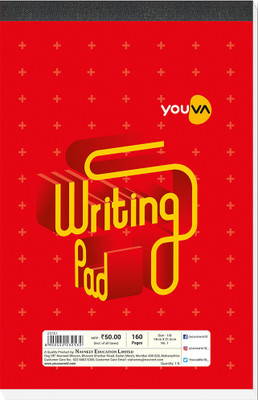 NAVNEET Youva Writing Pad (No.1) 14x21.5 cm Single Line 160 Pages Regular Note Book Single Line 160 Pages(Multicolor, Pack of 6)