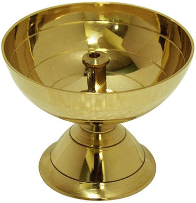De-Ultimate Brass Table Diya(Height: 2.16 inch)