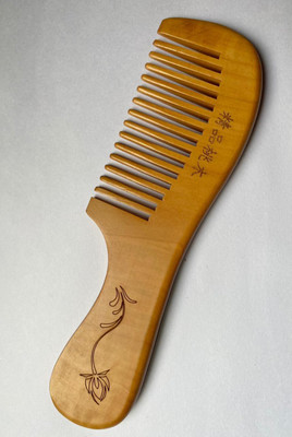 Stylazo Majik Men Wooden Style Beard Comb for Easy Styling Grooming Comb-Brown