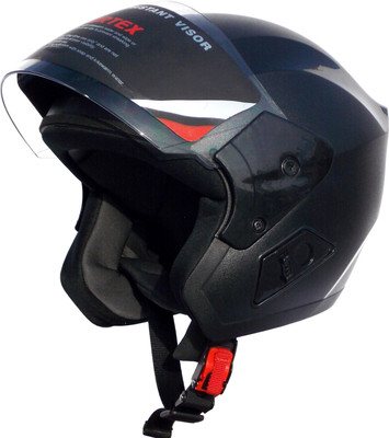 Cortex BLACK SV Hydro Graphic ISI -ABS Shell -Helmet Locking Hole-PC Visor Motorbike Helmet(Black)