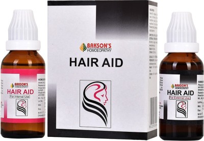 Bakson's Homoeopathy Hair Aid (Dual Pack) Drops(2 x 60 ml)