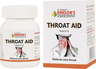 Bakson's Homoeopathy Throat Aid_3 Tablets(3 x 75 Units)
