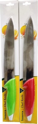 Gift Collection 2 Pc Stainless Steel Knife 2 Pc Combo Innova Chef Knife with stainless Steel Blade for multipurpose use-13'' (Red,Green)