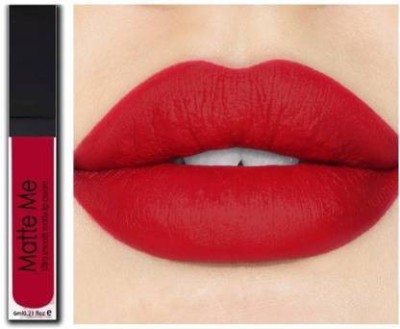 RHV Matte Me Ultra Smooth Liquid Matte Lipstick (Bright Red, 6 ml)(red, 6 ml)