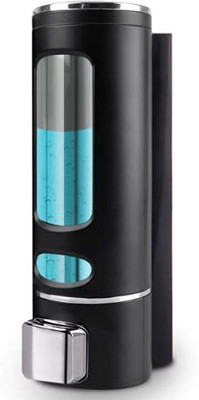 ROSSIL HIGH QUALITY Liquid Soap/Shampoo/Lotion Dispenser Bottle for Kitchen, 400 ml Gel, Liquid, Lotion, Conditioner, Shampoo, Sanitizer Stand Dispenser(Black)