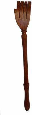 INDIAN WOOD ARTS IWH-MSGR-IU Wooden Hand Massager - Wooden Hand Shaped Back Scratcher Massager(Brown)