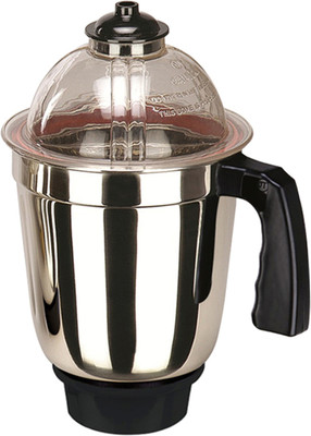 Silentpowersunmeet Stainless Steel Mixer Liquid Jar|Standard Mixer Jar|Kitchen Tools|Mixer Grinder Liquid jar with lid 1000 ML (Steel Black) Mixer Juicer Jar(1000 ml)