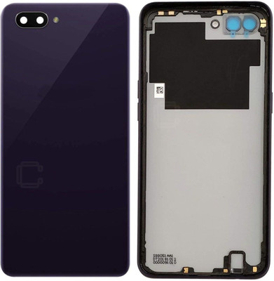 CASE CREATION Oppo A3s Back Panel(Black Replacement Battery Back Door Cover Back Glass Housing Back Panel)