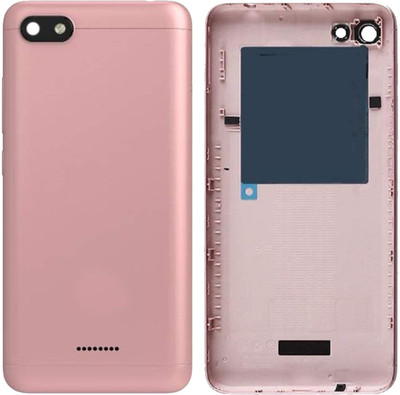 CASE CREATION Xiaomi Redmi 6A Back Panel(Pink Replacement Battery Back Door Cover Back Glass Housing Back Panel)