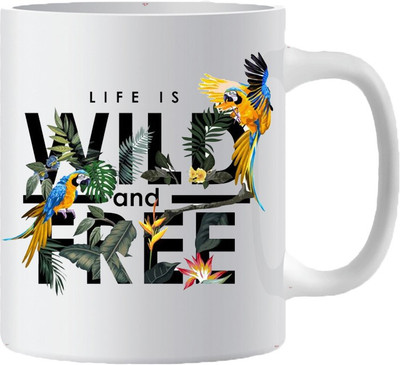AP creation APC_WILD FREE COFFEE MUG Ceramic Coffee Mug(350 ml)