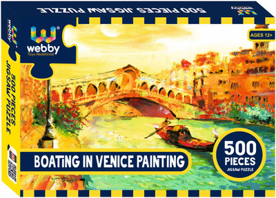 Webby Boating In Venice Painting Jigsaw Puzzle, 500 Pieces(500 Pieces)