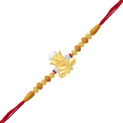 VIGHNAHARTA Religious 01032RKG Gold Finish Rakhi  Set(1 Rakhi)