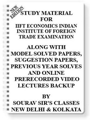 Study Material For Iift Economics Indian Institute Of Foreign Trade Examination [set Of 7 Books] With Model Question Papers + Topicwise Analysis + Mcq Questions + Special Practice Set(Spiral, SOURAV SIR)