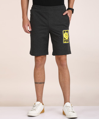 PUMA Printed Men Grey Regular Shorts