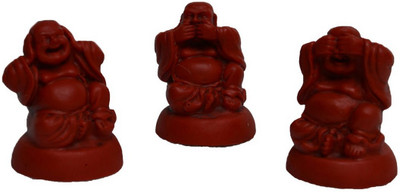62% OFF on eCraftIndia Set of 3 Laughing Buddha - Red Decorative Showpiece - 6.35 cm(Polyresin, Red) 62% OFF on eCraftIndia Set of 3 Laughing Buddha - Red Decorative Showpiece - 6.35 cm(Polyresin, Red)