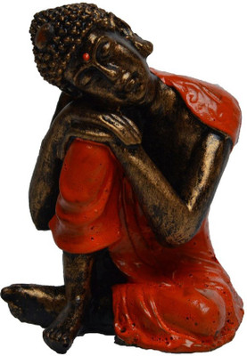 67% OFF on eCraftIndia Resting Buddha on Knee Decorative Showpiece - 7.62 cm(Polyresin, Orange, Brown) 67% OFF on eCraftIndia Resting Buddha on Knee Decorative Showpiece - 7.62 cm(Polyresin, Orange, Brown)