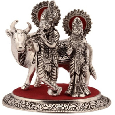 70% OFF on eCraftIndia Radha Krishna Statue with Cow Decorative Showpiece - 13.97 cm(Aluminium, Silver, Red) 70% OFF on eCraftIndia Radha Krishna Statue with Cow Decorative Showpiece - 13.97 cm(Aluminium, Silver, Red)