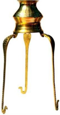 NAVYAKSH Pack of 1 Brass Lota for Puja Tripai Lota for Jalabhishek of Shivling Decorative Showpiece - 22 cm (Brass, Gold) Decorative Showpiece - 22 cm (Brass, Gold) Decorative Showpiece  -  12 cm(Brass, Gold)