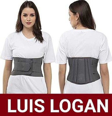 LUIS LOGAN Lumbo Sacral (L.S Belt) Corset- Back Pain Belt Waist Support (GREY,XXL) Back / Lumbar Support(Grey)