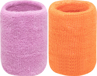 Neska Moda Unisex Wrist Support/Wrist Band-Free Size Wrist Support(Pink, Orange)