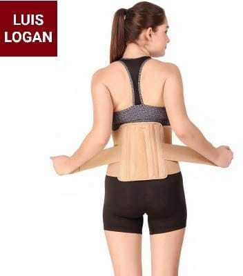 LUIS LOGAN Lumbo Sacral Support Belt (Waist & Back Support Belt) (BEIGE,XXL) Back / Lumbar Support(Beige)