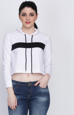 VERO LIE Casual Regular Sleeve Solid Women White Top