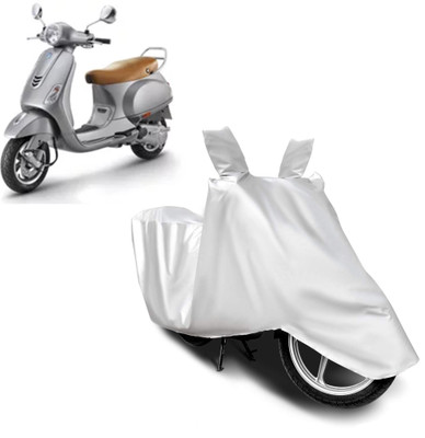Carkare Waterproof Two Wheeler Cover for Vespa(Vespa VXL 150, Silver)