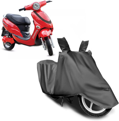 Growmax Waterproof Two Wheeler Cover for Hero Electric(Electric Photon, Grey)