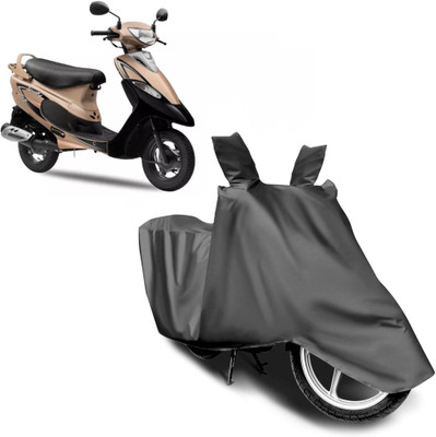 Carkare Waterproof Two Wheeler Cover for TVS(Scooty Pep+, Grey)