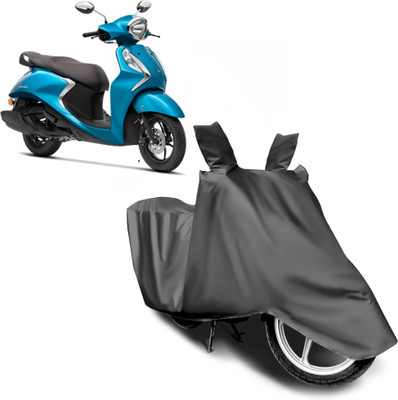 Growmax Waterproof Two Wheeler Cover for Yamaha(Fascino 125 FI, Grey)