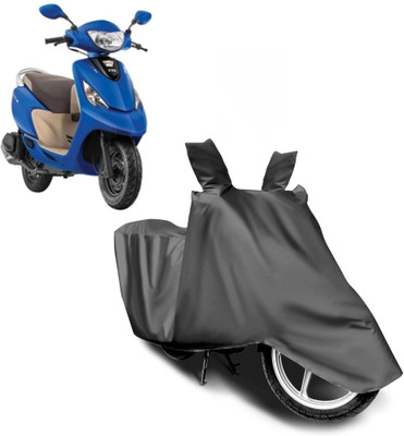 Carkare Waterproof Two Wheeler Cover for TVS(Scooty Zest 110, Grey)