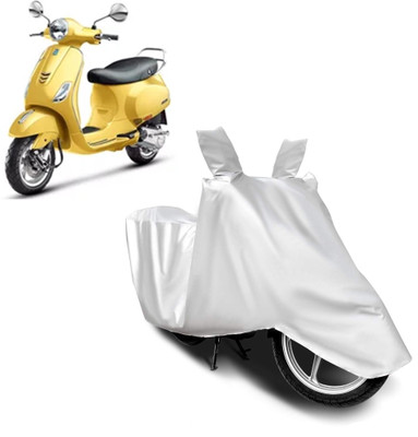 Carkare Waterproof Two Wheeler Cover for Vespa(Vespa VXL 125, Silver)