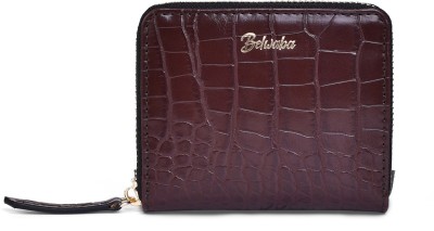 Belwaba Women Casual Brown Artificial Leather Wallet(6 Card Slots)