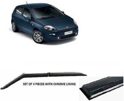 CARSHADE For Non-convertibles Front, Rear Wind Deflector(Tinted Fiat Punto Evo)