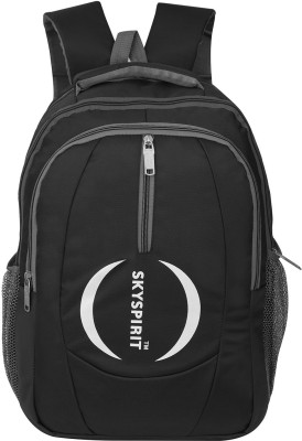 sky spirit BACKPACK heavey duty 40L waterproof laptop Backpack for School Collage Office Travelling Waterproof School Bag 40 L Laptop Backpack(Black)