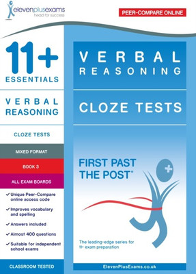 11+ Essentials Verbal Reasoning: Cloze Tests Book 3(English, Paperback, unknown)