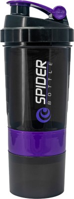 ZXW Spider Gym Shaker/Water/Protein/Sipper Bottle/Pre Workout and BCAAs & BPA Free 500 ml Shaker(Pack of 1, Multicolor, Plastic)
