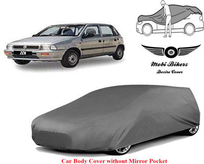 mobibikerz Car Cover For Maruti Suzuki Zen LX (Without Mirror Pockets)(Grey)