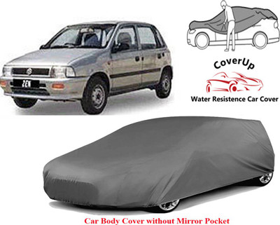 Coverup Car Cover For Maruti Suzuki Zen (Without Mirror Pockets)(Grey)