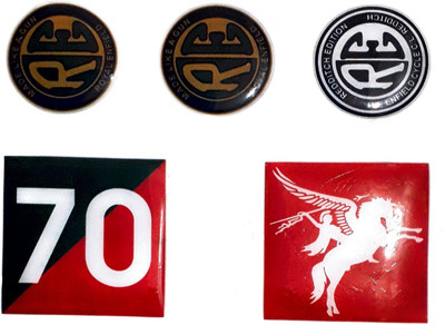 Golden Lion Sticker & Decal for Bike(Multicolor)