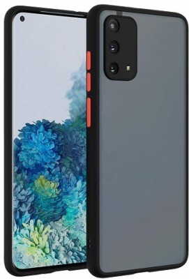 Bodoma Back Cover for Oppo A74 4G, Oppo F19(Black, Grip Case, Silicon, Pack of: 1)