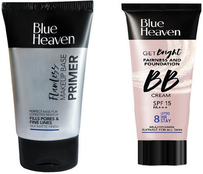 BLUE HEAVEN Perfect Match Studio Perfection Primer with bb tube foundation(2 Items in the set)