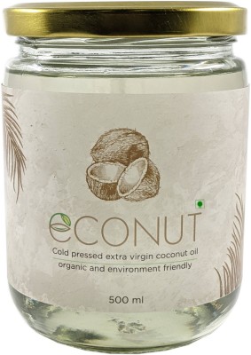 econut Extra Virgin Coconut oil 500 ML Coconut Oil Glass Bottle(500 ml)